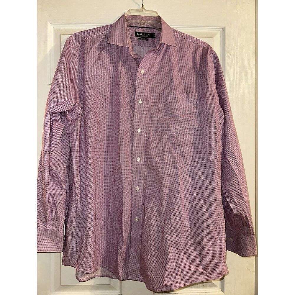 Lauren Ralph Lauren Black Label Dress Shirt Slim Fit Stretch 17 34/35